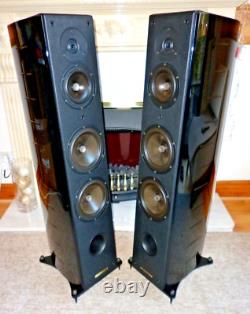 High End Sonus Faber Domus Grand Piano Speakers -Made in Italy- Free Chord wires