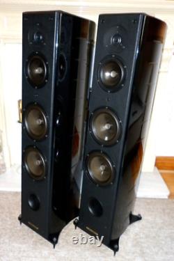 High End Sonus Faber Domus Grand Piano Speakers -Made in Italy- Free Chord wires