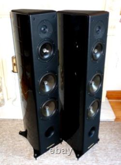 High End Sonus Faber Domus Grand Piano Speakers -Made in Italy- Free Chord wires