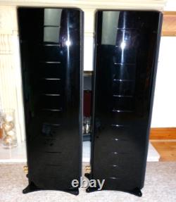 High End Sonus Faber Domus Grand Piano Speakers -Made in Italy- Free Chord wires