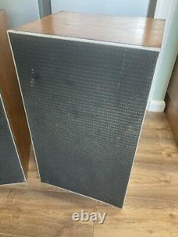 Huge Vintage 1970s Leak Teak 2060 Floor Standing Speakers Mid Century