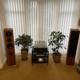ICON AUDIO MFV 3 SUPER FLOORSTAND SPEAKERS in CHERRY FINISH. With custom stands