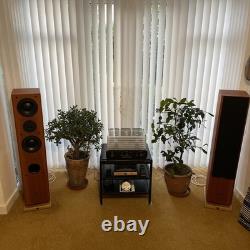 ICON AUDIO MFV 3 SUPER FLOORSTAND SPEAKERS in CHERRY FINISH. With custom stands