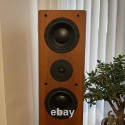 ICON AUDIO MFV 3 SUPER FLOORSTAND SPEAKERS in CHERRY FINISH. With custom stands