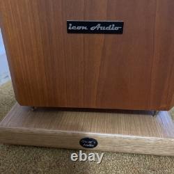 ICON AUDIO MFV 3 SUPER FLOORSTAND SPEAKERS in CHERRY FINISH. With custom stands