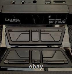 Ibiza Sound STANDUP308 400W Active Box With LED Effects Black See Desc