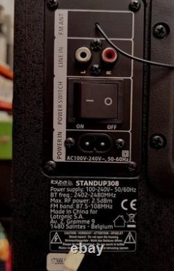 Ibiza Sound STANDUP308 400W Active Box With LED Effects Black See Desc