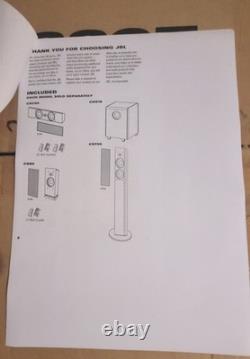 JBL 5.1 Sound Surround Speakers 4x CST55 floor standing CSL55 centre CSS10 sub