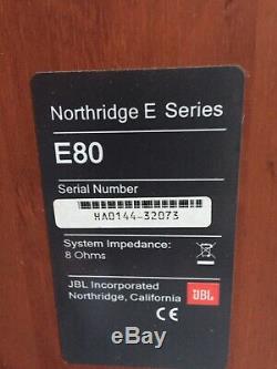 JBL Speaker Northridge E Series E80 Floor Standing pair