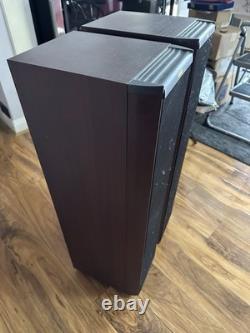 Jamo Classic 6 Floor-Standing Wired Speakers Pair, Black/Brown Wood Finish