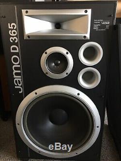 Jamo d 365 loud floorstanding speakers, 15 woofers, horn tweeters