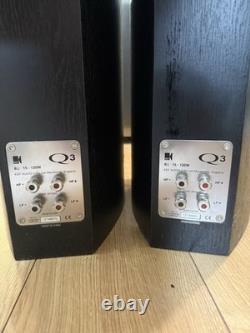 KEF Q3 Bi-Wire Floor Standing Speakers, Black, 15-120W, 8 Ohms