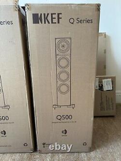 KEF Q500 Floor Standing Speakers BLACK Pair BOXED NEW