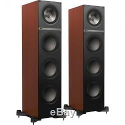 KEF Q500 Uni-Q Driver Floor Standing Speakers In English Cherry Pair Boxed