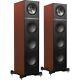 KEF Q500 Uni-Q Driver Floor Standing Speakers In English Cherry Pair Boxed