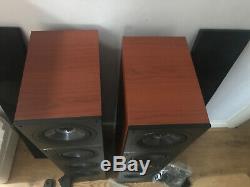 KEF Q500 Uni-Q Driver Floor Standing Speakers In English Cherry Pair Boxed