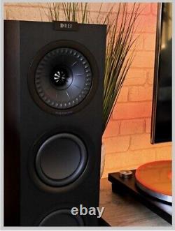 KEF Q550 Floorstanding Speakers BLACK + Magnetic Front Covers BOXED & STUNNING