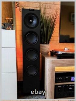 KEF Q550 Floorstanding Speakers BLACK + Magnetic Front Covers BOXED & STUNNING