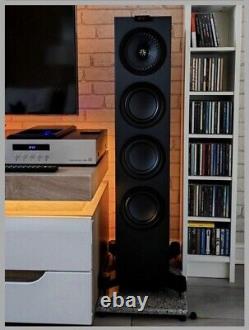 KEF Q550 Floorstanding Speakers BLACK + Magnetic Front Covers BOXED & STUNNING