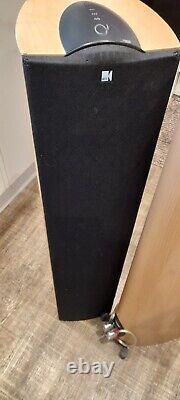 KEF Q5 Speaker Pair Floor standing Maple style finish GOOD used condition