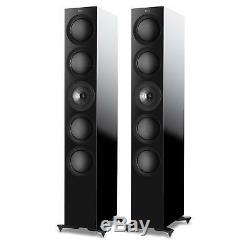 KEF R11 Floorstanding Speakers Black RRP £3999 Trade In Pair