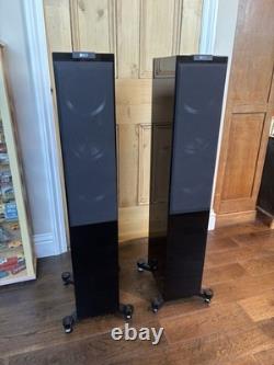 KEF R500 Floorstanding Speakers Black Excellent condition with original receipt