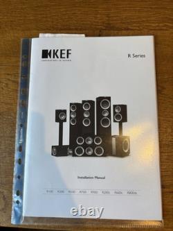 KEF R500 Floorstanding Speakers Black Excellent condition with original receipt