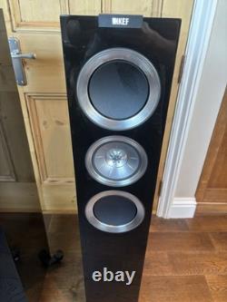 KEF R500 Floorstanding Speakers Black Excellent condition with original receipt