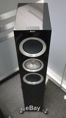 KEF R500 Floorstanding Speakers in Piano Black Ex Display