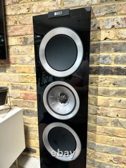 KEF R500 Floorstanding Speakers with Original Packaging Piano Black