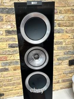 KEF R500 Floorstanding Speakers with Original Packaging Piano Black