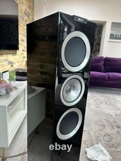 KEF R500 Floorstanding Speakers with Original Packaging Piano Black