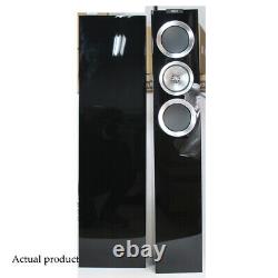 KEF R500 Loudspeakers Pair Piano Gloss Black Floorstanding Speakers