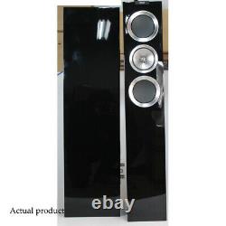 KEF R500 Loudspeakers Pair Piano Gloss Black Floorstanding Speakers