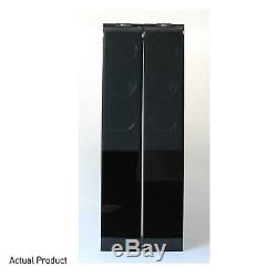 KEF R500 Loudspeakers Piano Black Floorstanding Tower Speakers PAIR R-500