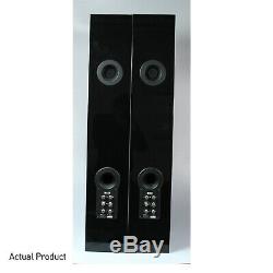 KEF R500 Loudspeakers Piano Black Floorstanding Tower Speakers PAIR R-500
