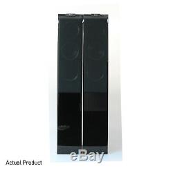 KEF R500 Loudspeakers Piano Black Floorstanding Tower Speakers PAIR R-500