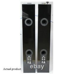 KEF R500 Speakers Black Gloss Floorstanding Loudspeakers Uni-Q Drivers