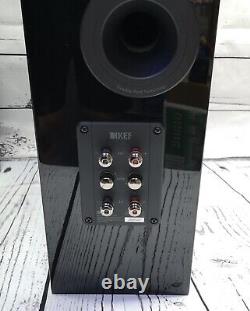 KEF R5 Home Audio Hi-Fi Compact 3-Way Floor Standing Speakers Gloss Black EX#