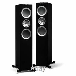 KEF R700 Speakers Pair High Gloss Black Floorstanding 3-Way B-Grade