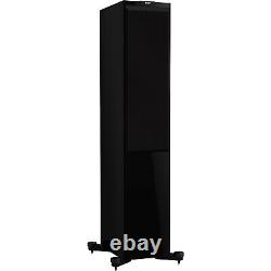 KEF R700 Speakers Pair High Gloss Black Floorstanding 3-Way B-Grade