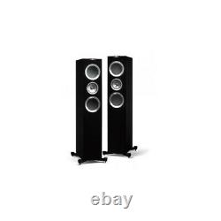 KEF R700 Speakers Pair High Gloss Black Floorstanding 3-Way B-Grade