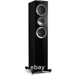 KEF R700 Speakers Pair High Gloss Black Floorstanding 3-Way B-Grade