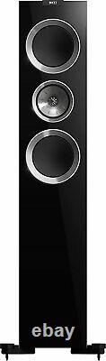 KEF R700 Speakers Pair High Gloss Black Floorstanding 3-Way B-Grade