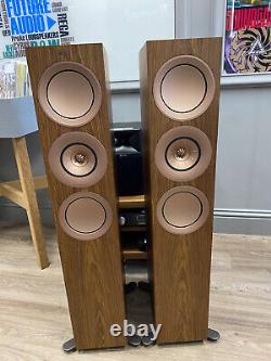 KEF R7 Floorstanding Speaker Pair Walnut