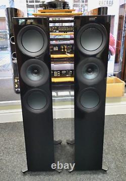 KEF R7 Floorstanding Speakers Gloss Black Ex Display 12 months warranty