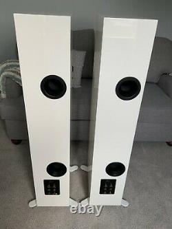 KEF R7 Floorstanding Speakers Gloss White, Brand New