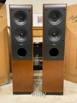KEF REFERENCE SPEAKERS MODEL Three Rosetta Burr Stunning Exceptional BOXED