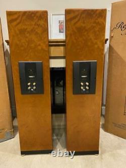 KEF REFERENCE SPEAKERS MODEL Three Rosetta Burr Stunning Exceptional BOXED