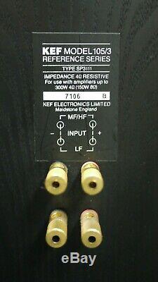 KEF Reference Model 105/3 Floorstanding Speakers in Black Preowned